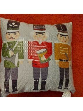 Nutcracker Sequin Pillow